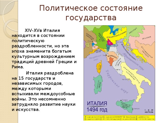 Раздробленная италия