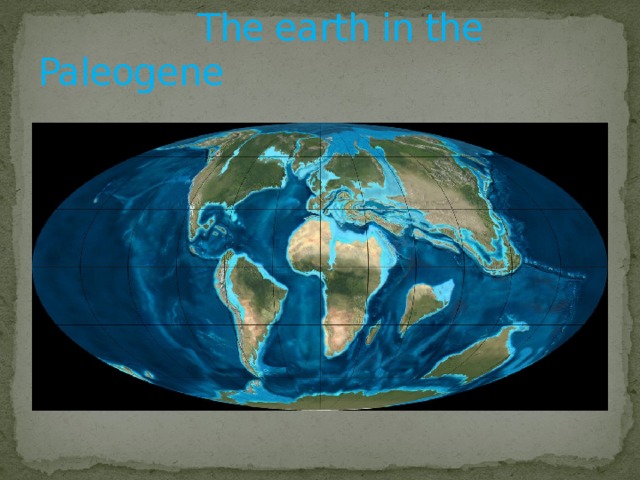  The earth in the Paleogene 