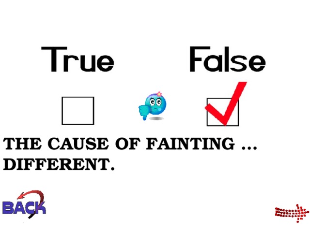 THE CAUSE OF FAINTING … DIFFERENT. 