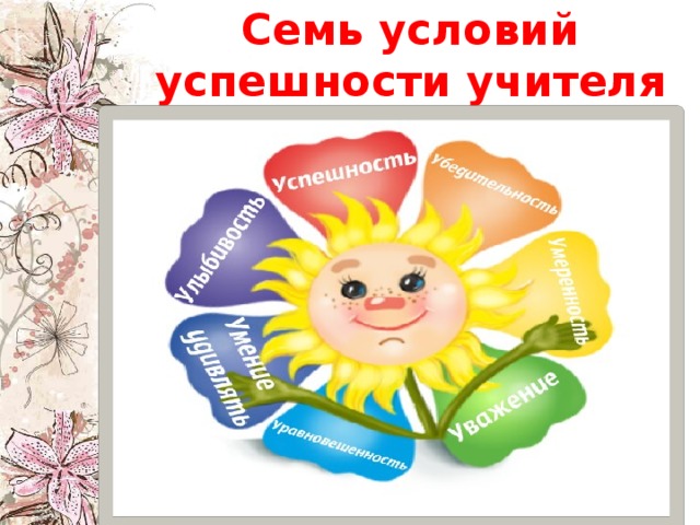 Семь условий успешности учителя 