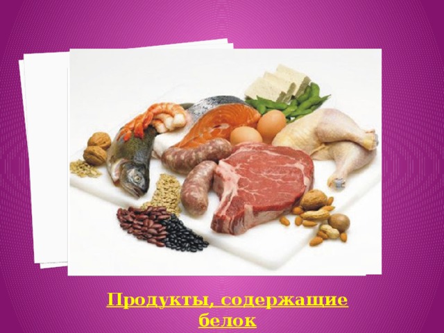 Белки в продуктах презентация