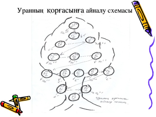 Уранның қорғасынға айналу схемасы 