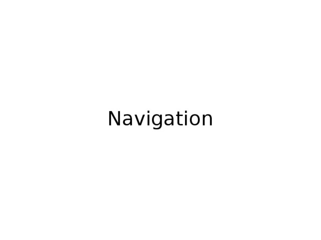 Navigation 