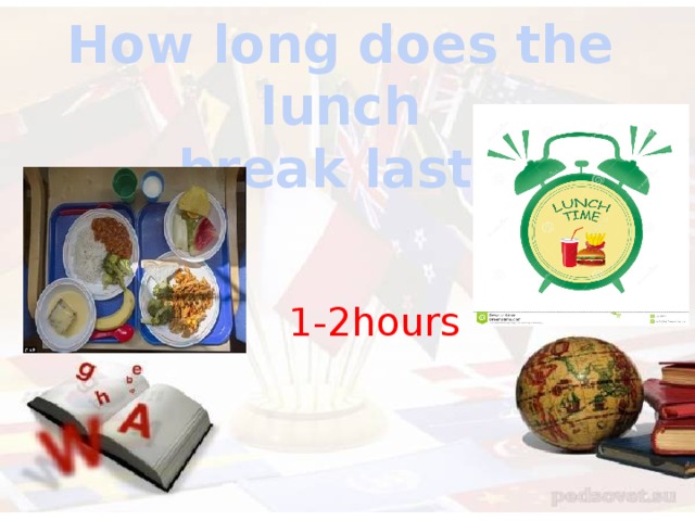 How long does the lunch break last? 1-2hours 