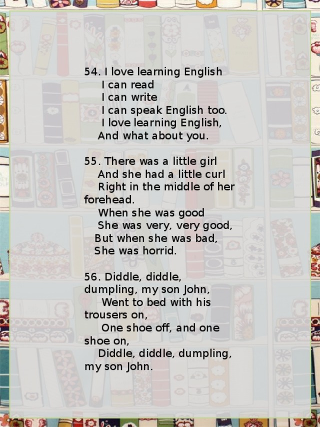 I read english. I can read and i can write стих. Стих i can read. Стихотворение i Love English. Стихотворение i can read i can Sing.
