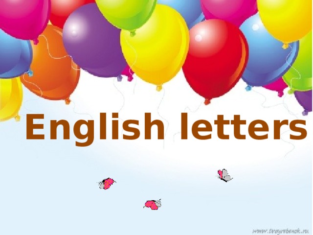 English letters 