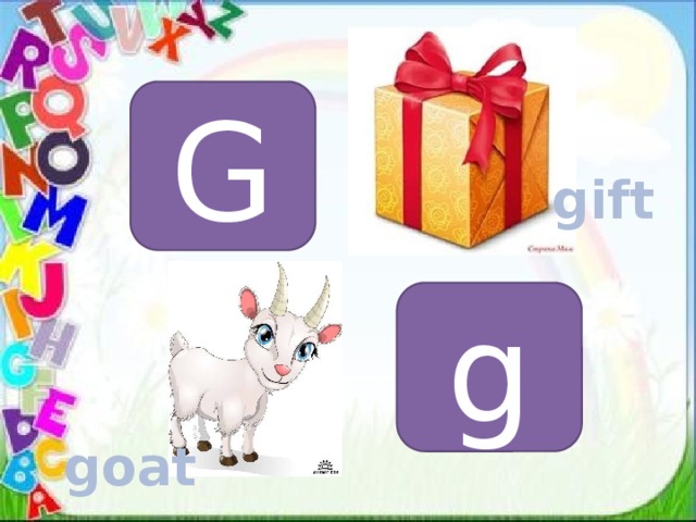 G gift g goat 