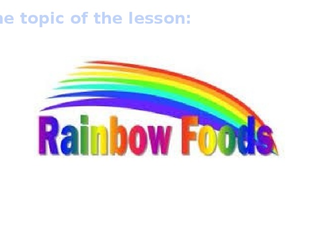 The topic of the lesson: 