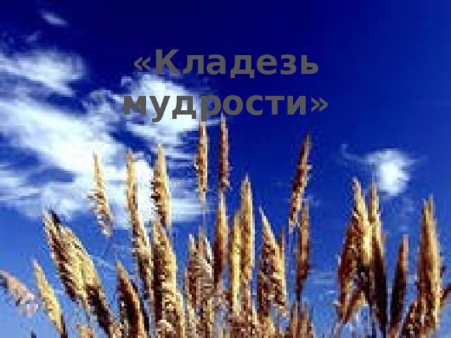 «Кладезь мудрости» 
