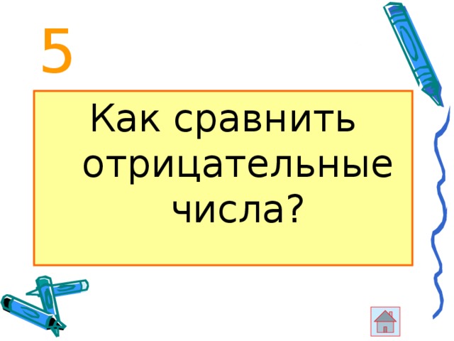 5 Как сравнить отрицательные числа? 