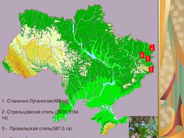 Карта степей украины