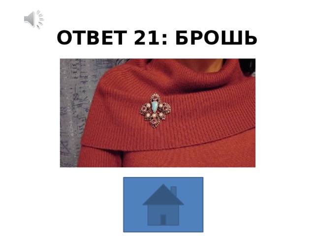 ОТВЕТ 21: БРОШЬ 