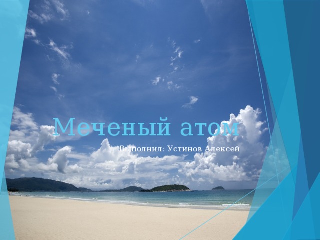 Меченый атом Выполнил: Устинов Алексей  