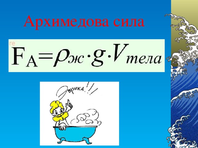 Архимедова сила история открытия проект