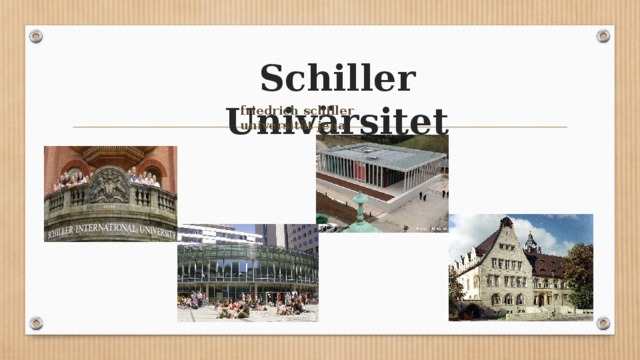 Schiller Univärsitet friedrich schiller universität jena 