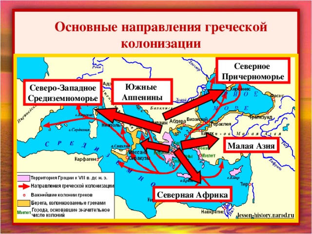 Направление колонизации 5 класс. Греческие колонии в Крыму карта. Древняя Греция Великая Греческая колонизация. Колонизация малой Азии греками. Колонии древней Греции карта.