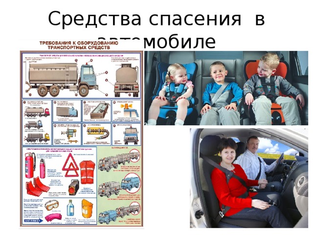 Средства спасения в автомобиле 