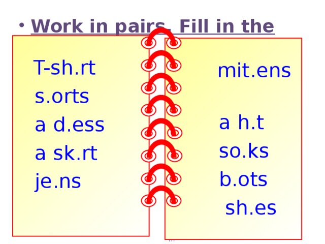 Work in pairs