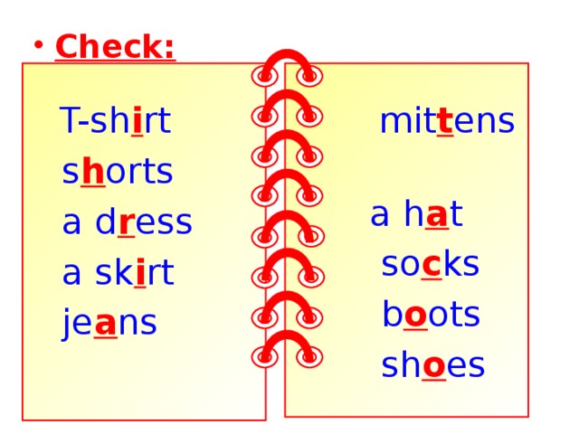 Check:    T-sh i rt  mit t ens  a h a t  s h orts  a d r ess  so c ks  a sk i rt  b o ots  sh o es  je a ns … 