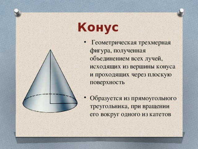 Презентация про конус