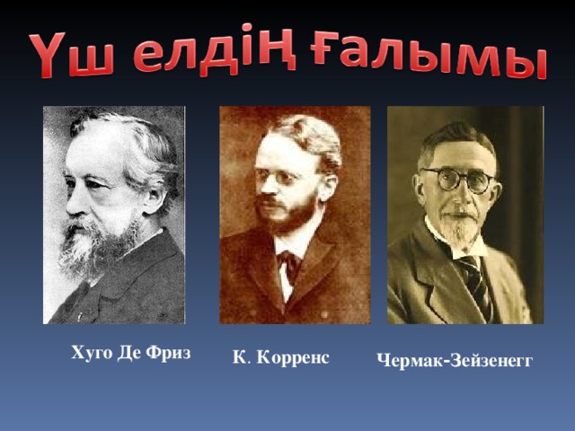 Хуго де фриз. Де фриз Чермак и Корренс. Эрих фон Чермак-Зейзенегг. Фриз Корренс Чермак генетика.