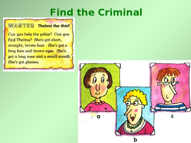Find the Criminal 