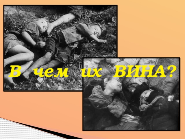 В чем их ВИНА?