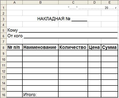 Наименование сумма. Пустая таблица товара. Бланк Наименование товара. Таблица Наименование количество цена. Накладная таблица для excel.