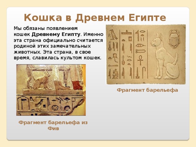 коты в древнем египте краткая информация фигуры