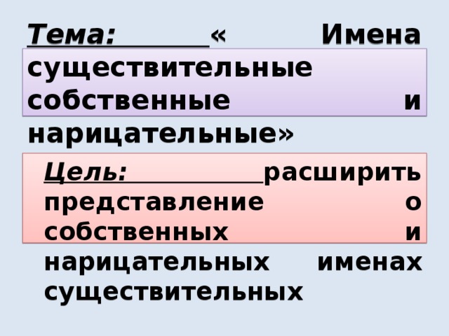 Проверочная имена собственные и нарицательные 2 класс