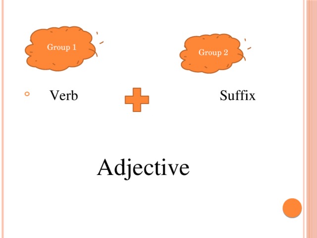  Verb Suffix  Adjective  Group 1 Group 2 