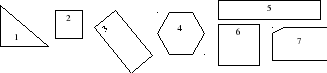 Выписывать фигуру. Вариант 2 площади многоугольника квадрата прямоугольника тест номер 7. Фигуры для выписывания 1 класс. Как выписать фигуры из математики для 1 класса 5 и 8 и 7.
