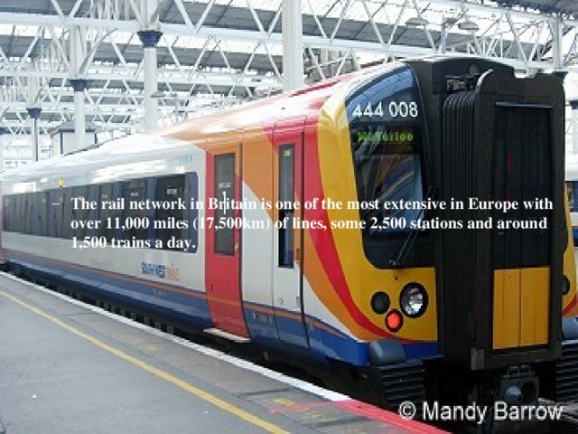 . The rail network in Britain is one of the most extensive in Europe with over 11,000 miles (17,500km) of lines, some 2,500 stations and around 1,500 trains a day. The rail network in Britain is one of the most extensive in Europe with over 11,000 miles (17,500km) of lines, some 2,500 stations and around 1,500 trains a day. 