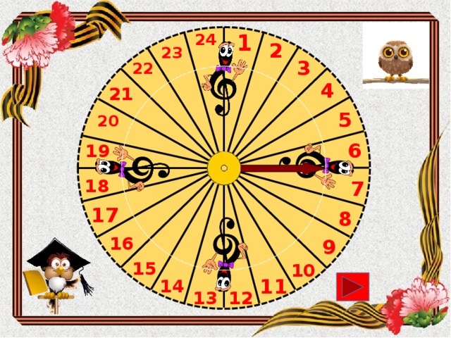 1 24 2 23 3 22 4 21 5 20 6 19 18 7 17 8 16 9 15 10 11 14 13 12