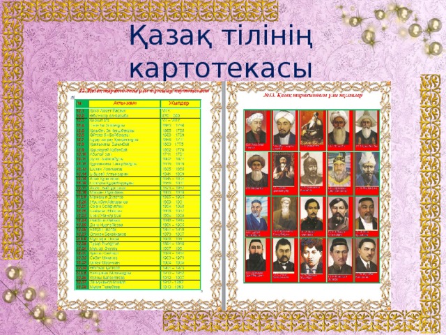 Қазақ тілінің картотекасы