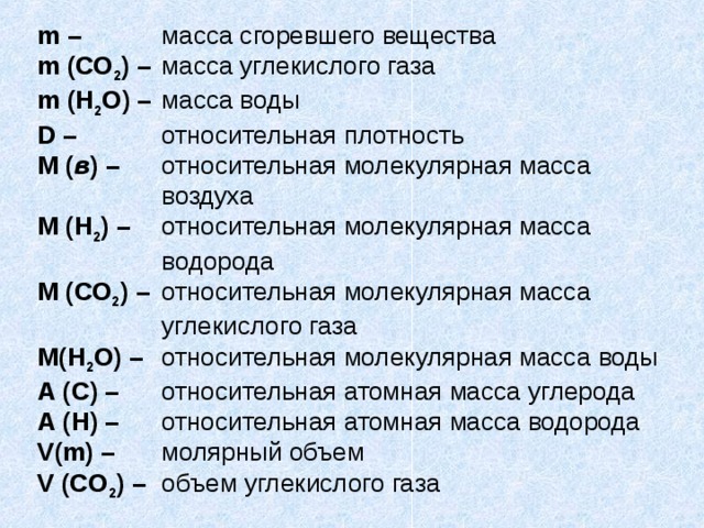 Количество вещества углекислого газа