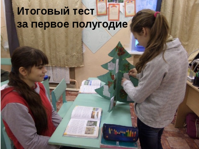 Итоговый тест  за первое полугодие 