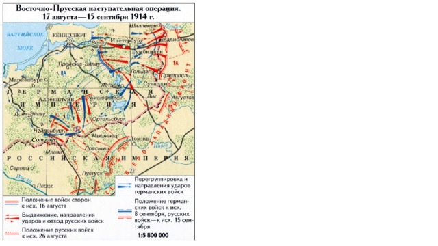 Карта русско прусской войны