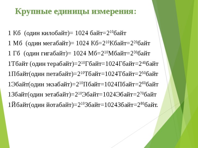 Выразите в килобайтах 1024 байта