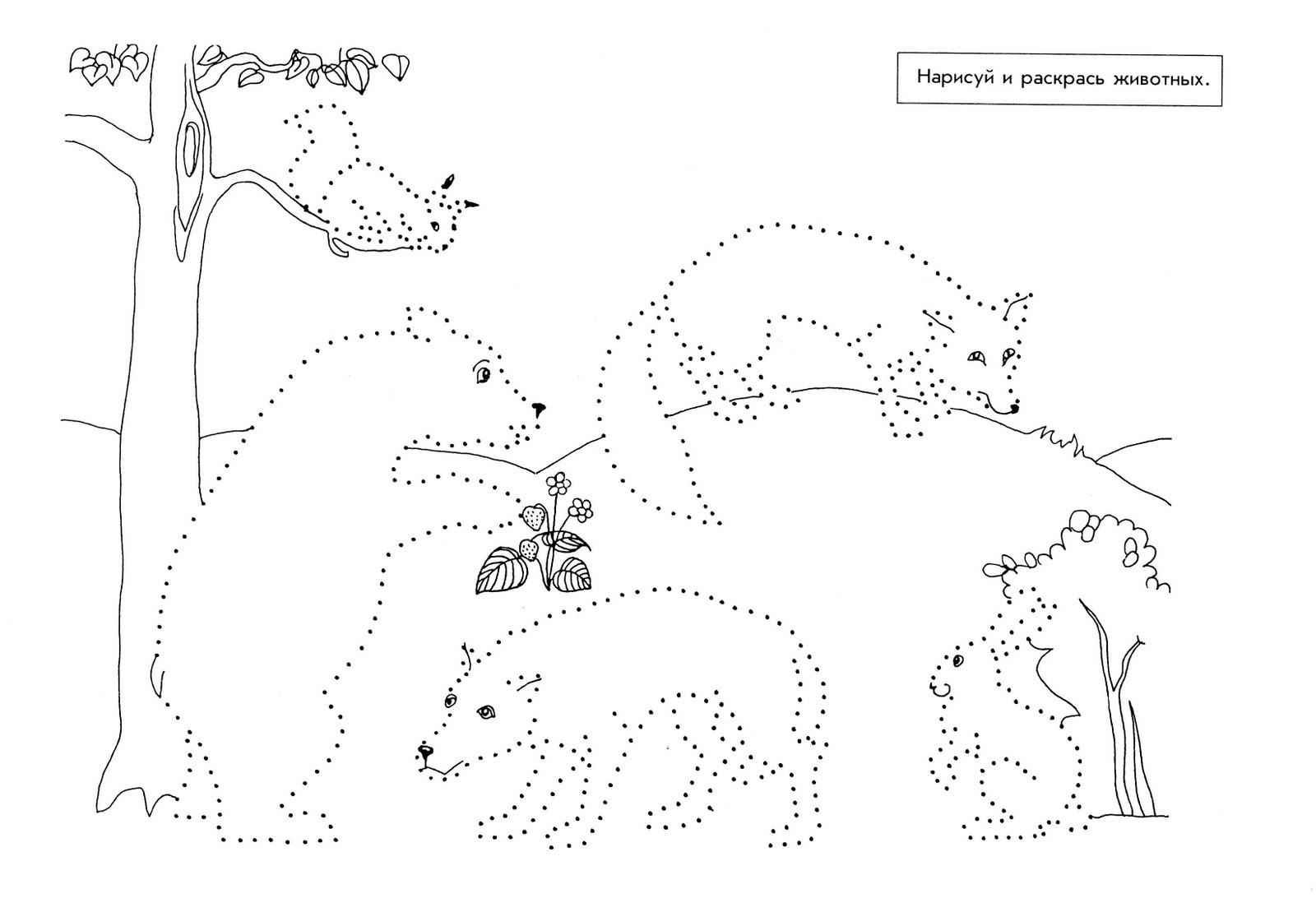 Дикие животные задания для дошкольников. Обведи по точкам животные. Дикие животные обводка. Рисование по точкам животные. Животные по точкам для детей.