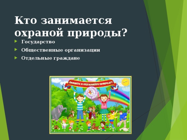 Закон на страже природы 7 класс проект