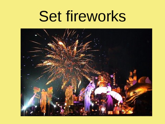 Set fireworks 