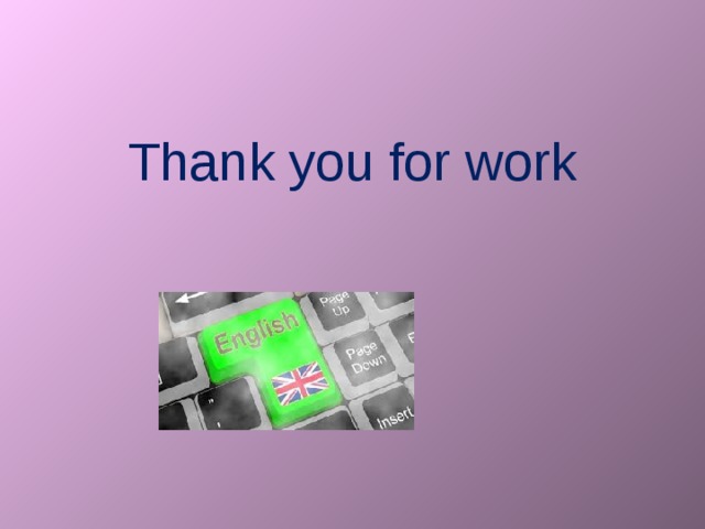 Thank you for work 