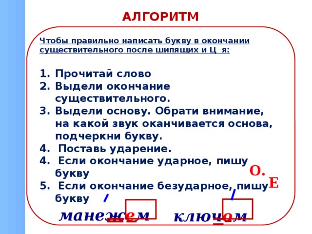 Выделите основу в данном