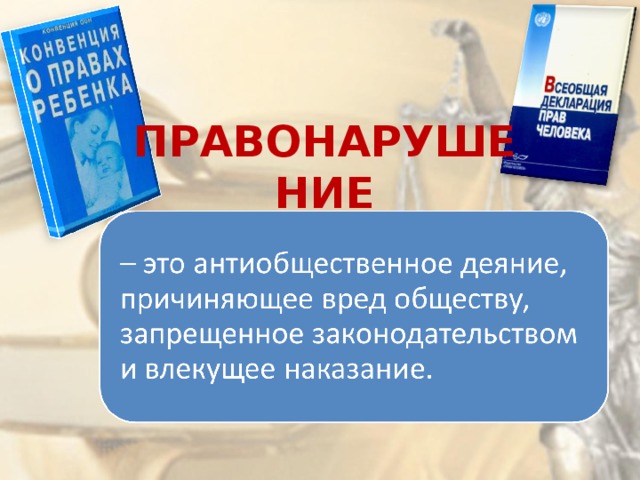 ПРАВОНАРУШЕНИЕ