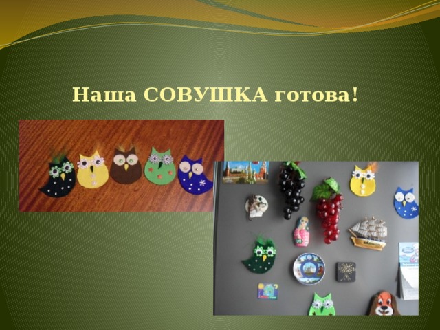  Наша СОВУШКА готова!   