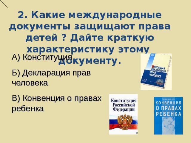 Международные документы о правах человека