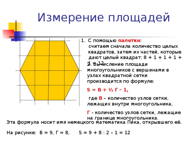 Вычисление площади по фото