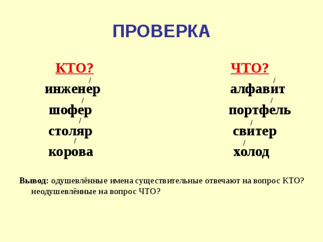 На какие вопросы отвечает существительное