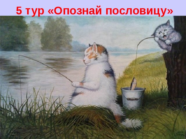 5 тур «Опознай пословицу» 